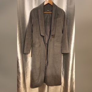 ✨SOLD ✨ Long Gray A-Line Overcoat